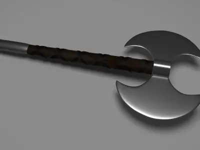 Barbarian Axe Free low-poly 3D model
