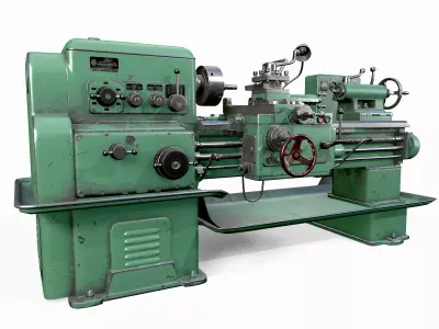 Lathe Low-poly 3D model purchase