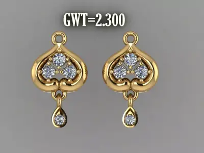 EARING STUDS  3D model 4