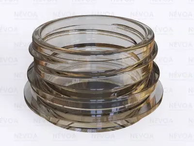 Neck finish - PCF 38P 2 - voluntary standard hot fill finish 3D model
