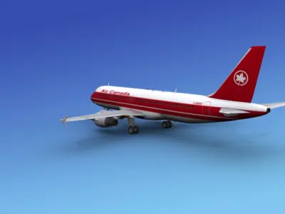 Airbus A320 Air Canada 1 3D model