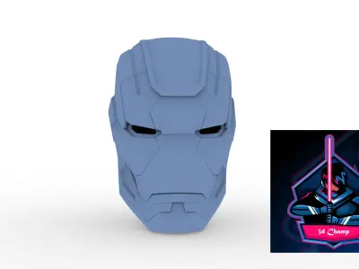 Ironman Patriot Helmet ready to 3d print 3D model