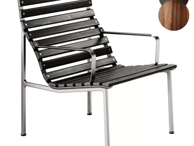 Traverse Lounge Chair with armrests by Hay 3D model