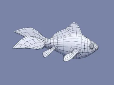 Golden Fish 3D model buy
