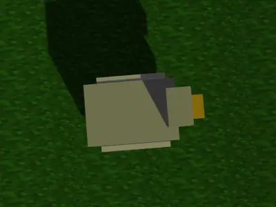 3d model minecraft chicken low-polycc 3D model
