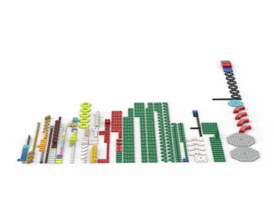 PixelBricks3D - Lego Christmas Tree  3D print model