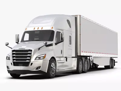Freightliner Cascadia 2017 - Present HQ Interior 3D model
