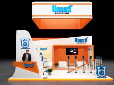 Exhibition Stand 6 m x 6 m 3D model