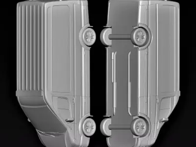 ambulance vehicle 3D print model