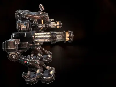 Robot Destroyer Low-poly 3D model