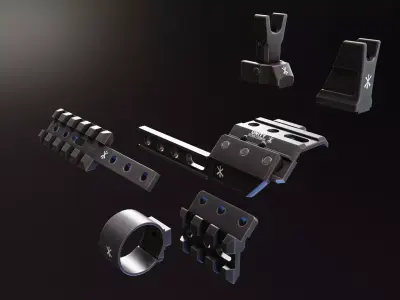 Fusion Micro Hub Low-poly 3D model