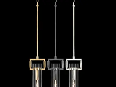 Machinist Glass Pendants 3D Model Pack