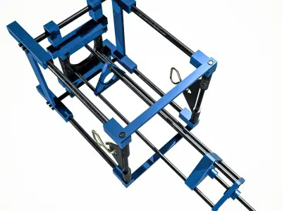 Safe Drill Rig Low-poly 3D model