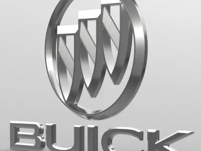 buick logo 3D model by 3dlogoman