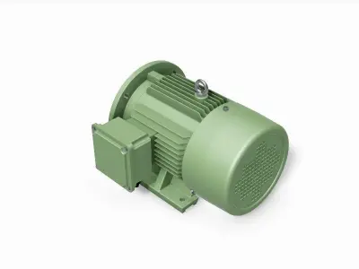112M B35 Right IEC electric motor - 3D CAD model 3D model