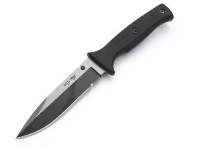 Tactical Fixed Blade Utility Knife Low-poly 3D model