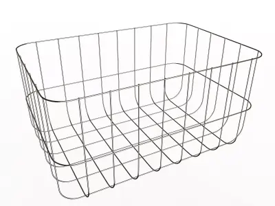 Basket wire Low-poly 3D model