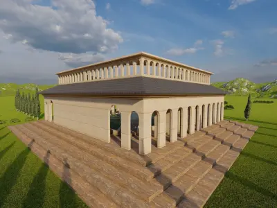 Parthenon Temple-Historical Greek Temple 3D model buy