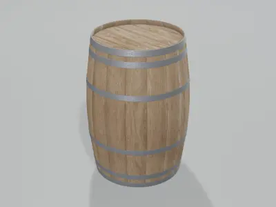 Light Toasted Bourbon Barrel 3D model