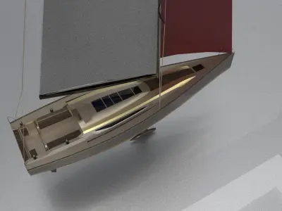 sailing yacht  1 3D model