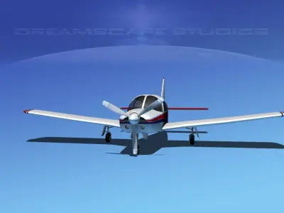 Piper Cherokee Arrow 3D model 5
