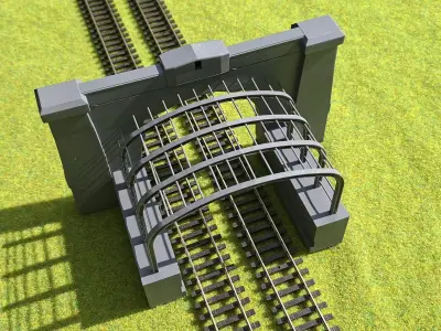 Randolph and Carothers tunnel portals USA 1-87 resin 3D print model
