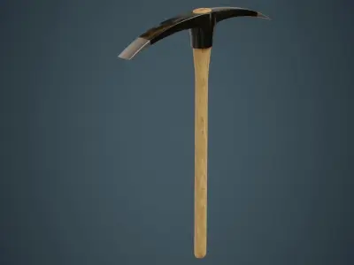 Pickaxe 2A Low-poly 3D model