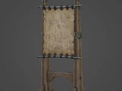 Map Stand - Pirate Game Low-poly 3D model