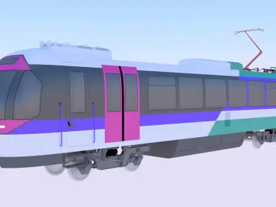 Passenger EMU exterior 3D model