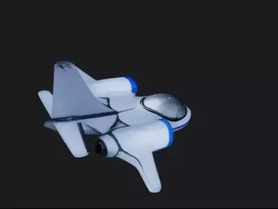 Electric Aircraft 3D Model 3D model