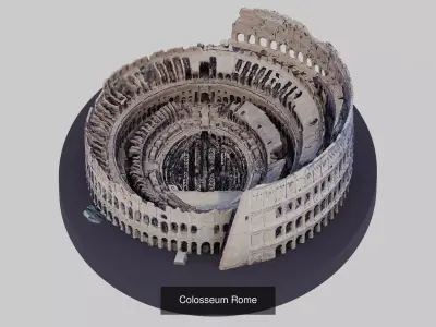 Italian Monuments 3D Model Collection