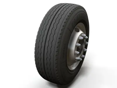 Truck steel wheels  3D model