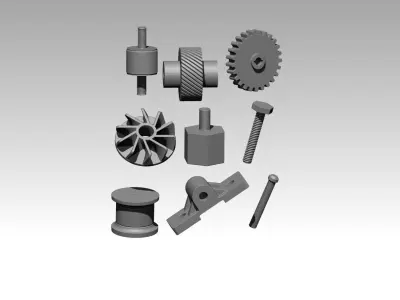 mechanical parts package 3D model
