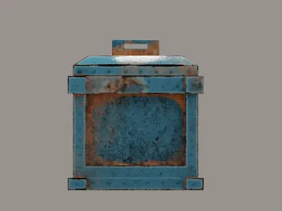 Mechanical and Sci Fi box for various types of scenes  Low-poly 3D model