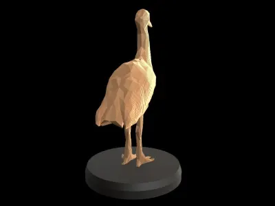 Parametric Crane Low-poly 3D model