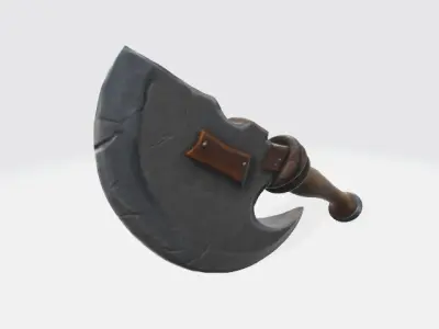 Lowpoly axe Low-poly 3D model