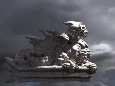 Classical Drake Design Statue  2 3D model