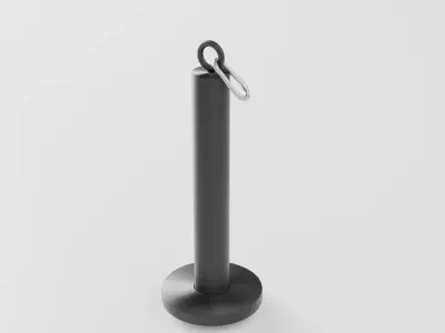 Loading Pin for Strength Training Low-poly 3D model