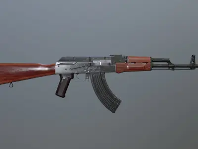 AK 47 Free low-poly 3D model