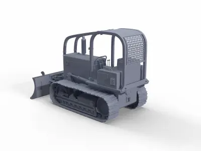 Bulldozer 3D model buy