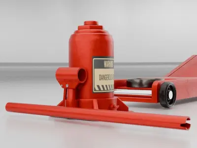 car  jack Low-poly 3D model
