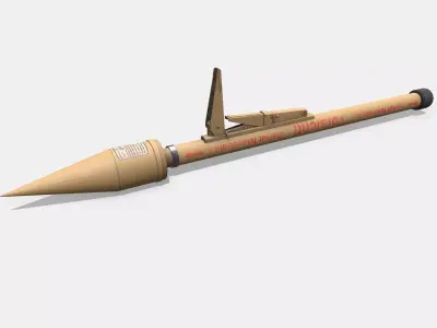Panzerfaust 150M Anti-tank Rocket Launcher Low-poly PBR Low-poly 3D model