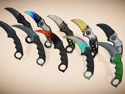 Tactical Knives Karambit 3D model