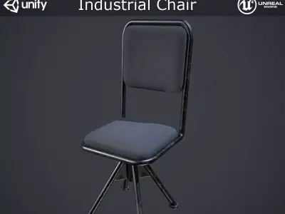 Industrial Chair Low-poly 3D model purchase
