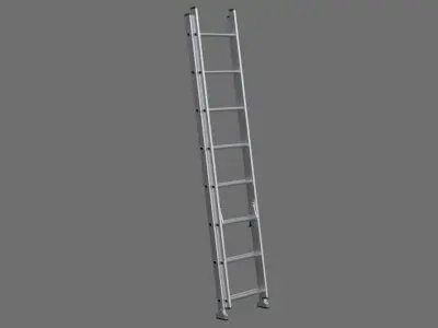 Ladder 1A Low-poly 3D model