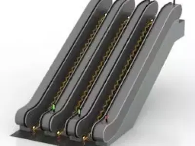 escalator 3D model purchase