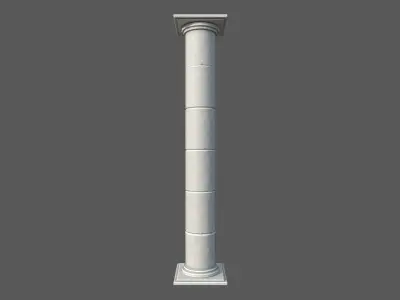 Modular Roman Columns 2 Low-poly 3D model