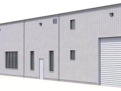 Industrial Building 60 PBR Low-poly 3D model