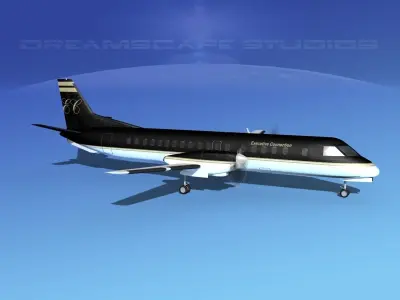 SAAB 2000 Executive Connection 3D model