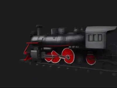GWR 4900 Hall Class Steam Locomotive 3D 3D model